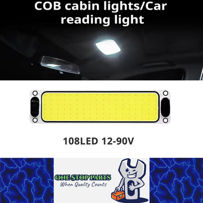 LED Reading Light 24.5x6cm Interior Light Ceiling Lamp for Caravan Car RV Truck