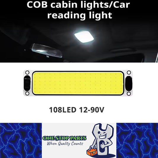 LED Reading Light 24.5x6cm Interior Light Ceiling Lamp for Caravan Car RV Truck