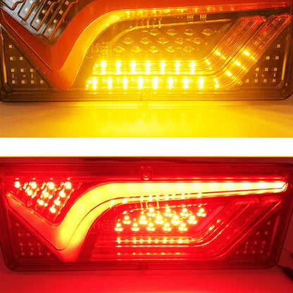 2 x 12V LED Rear Lamps Stop Tail Indicator Reverse Lights for Trailer Truck