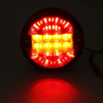 4 x LED Rear Light Round 139mm 12-24V Stop Tail Indicator Lamp Trailer Truck