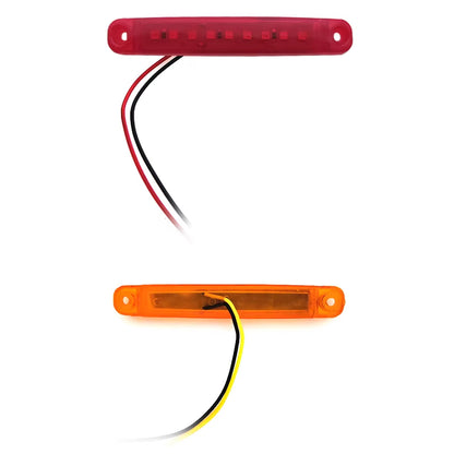10 x Red LED Rear Marker Lamps 9SMD 12V/24V LED Rear Marker Lights (10pcs)