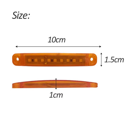 10 x Amber LED Side Marker Lamps 9SMD 12V/24V LED Side Marker Lights (10pcs)
