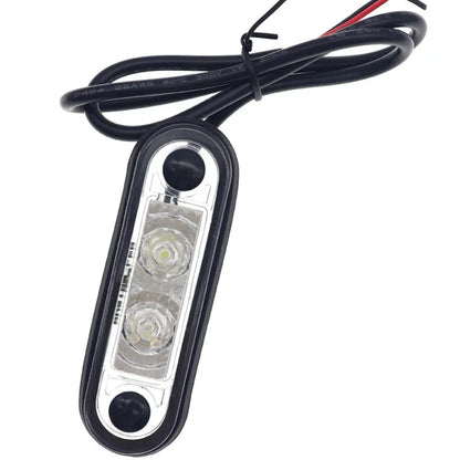 10 x Amber LED Side Marker Lamps 82x27mm 12V-24V LED Side Marker Signal Lights