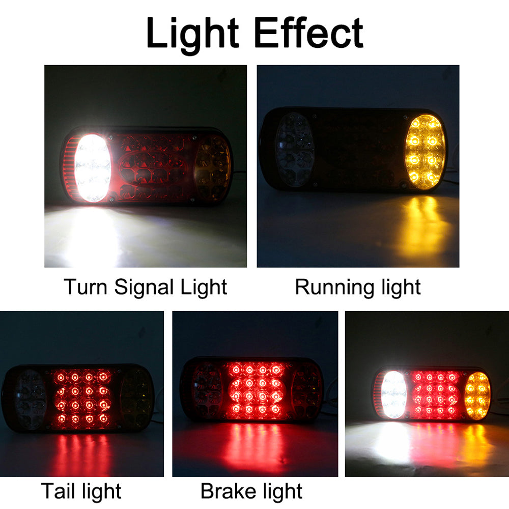 2 x LED Trailer Lamp 12-24V Rear Lamp Truck Stop Tail Indicator Reverse Light