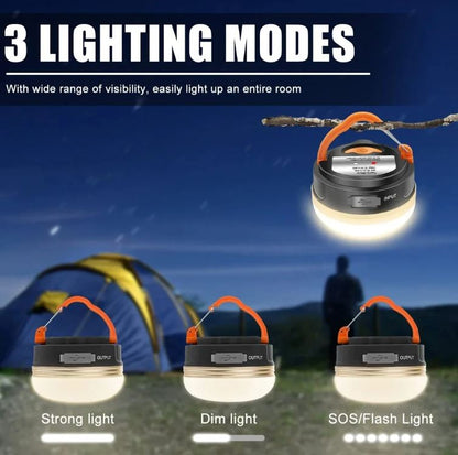5 x Rechargable 10w LED 1800mah Camp light hang / magnetic USB Charge Light