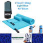 Light Blue Quick-Drying Sports Towel 40x80CM Swimming Gym Camping Beach Towel