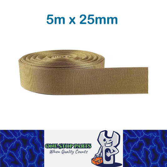 5m x 25mm LightAmyGreen Nylon Webbing Strap Safety Belt Knapsack Bag Leash DIY