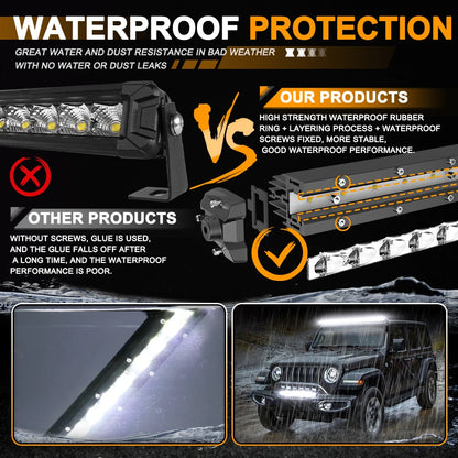 Curved LED Light Bar 840mm 300W Flood Beam Spot Beam Combo LED Work Light Bar