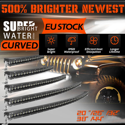 Curved LED Light Bar 840mm 300W Flood Beam Spot Beam Combo LED Work Light Bar