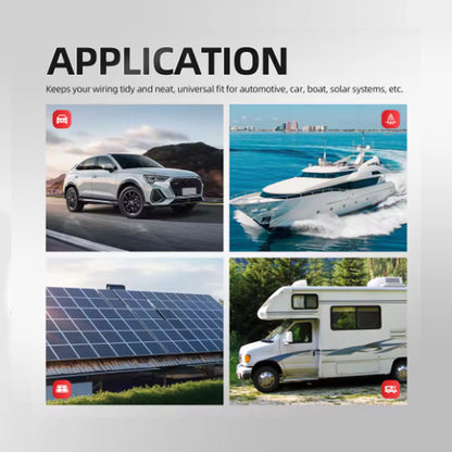 Dual M10 Bus Bar 12V-48V 275A Power Distribution Block 5xM10 Posts Stud Terminal