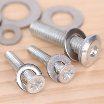 580pcs Stainless Steel Washer Assortment Kits M2-M12 Metal Screw Flat Washer