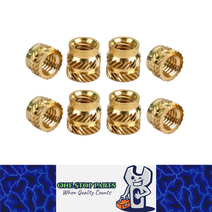 100 x M2.5 OD3.5mm Brass Hot Melt Heat Insert Knurled Nut Embedment Nut 3D Print