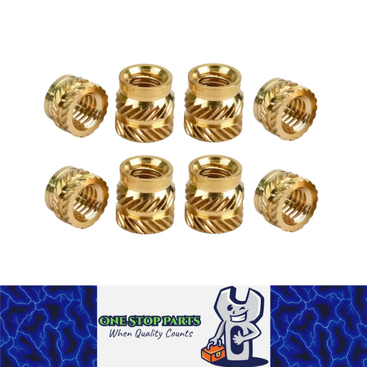 100 x M2.5 OD3.5mm Brass Hot Melt Heat Insert Knurled Nut Embedment Nut 3D Print