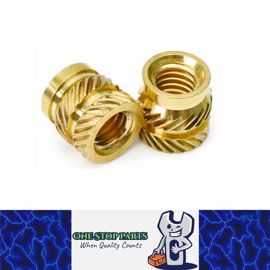 100 x M2 OD3.5mm Brass Hot Melt Heat Insert Knurled Nut Embedment Nut 3D Print