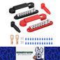 M6 Bus Bar 12V 150A Power Distribution Block 1xM6 Post 12xM4 Stud & Lug Terminal