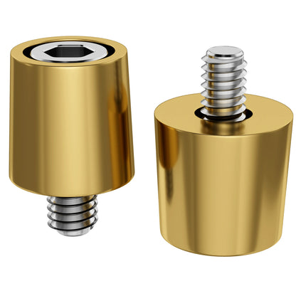 1 Pair M8 Brass Car Battery Pole Adapters M8 Brass Battery Terminal Connectors