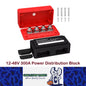 M8 Bus Bar 12-48V 300A Power Distribution Block 4 x M8 Studs Car Marine Terminal