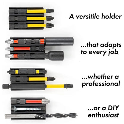 Magnetic Drill Bit Holder For Milwaukee Dewalt Impact Driver Drill Adhesive Back