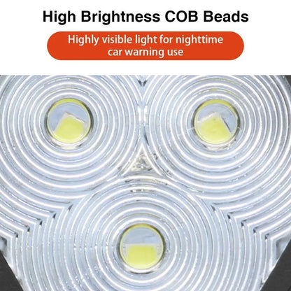 Amber White Magnetic Rooftop Strobe Light Beacon Lamp USB Warning Flashing Light