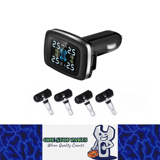 12V Socket Power Wireless Tyre Pressure Monitoring System With Internal Sensors