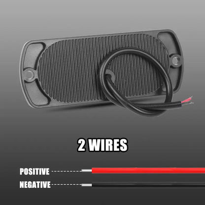 2 x White LED Front Marker Lamp 100x38mm 12-24V 15LEDs Front Marker Signal Light