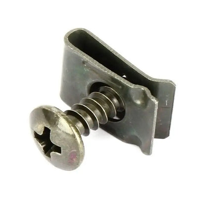 50 Sets Car Metal Screw Tapping Fastener U Clips Anti-Rust U Clamps with Screws