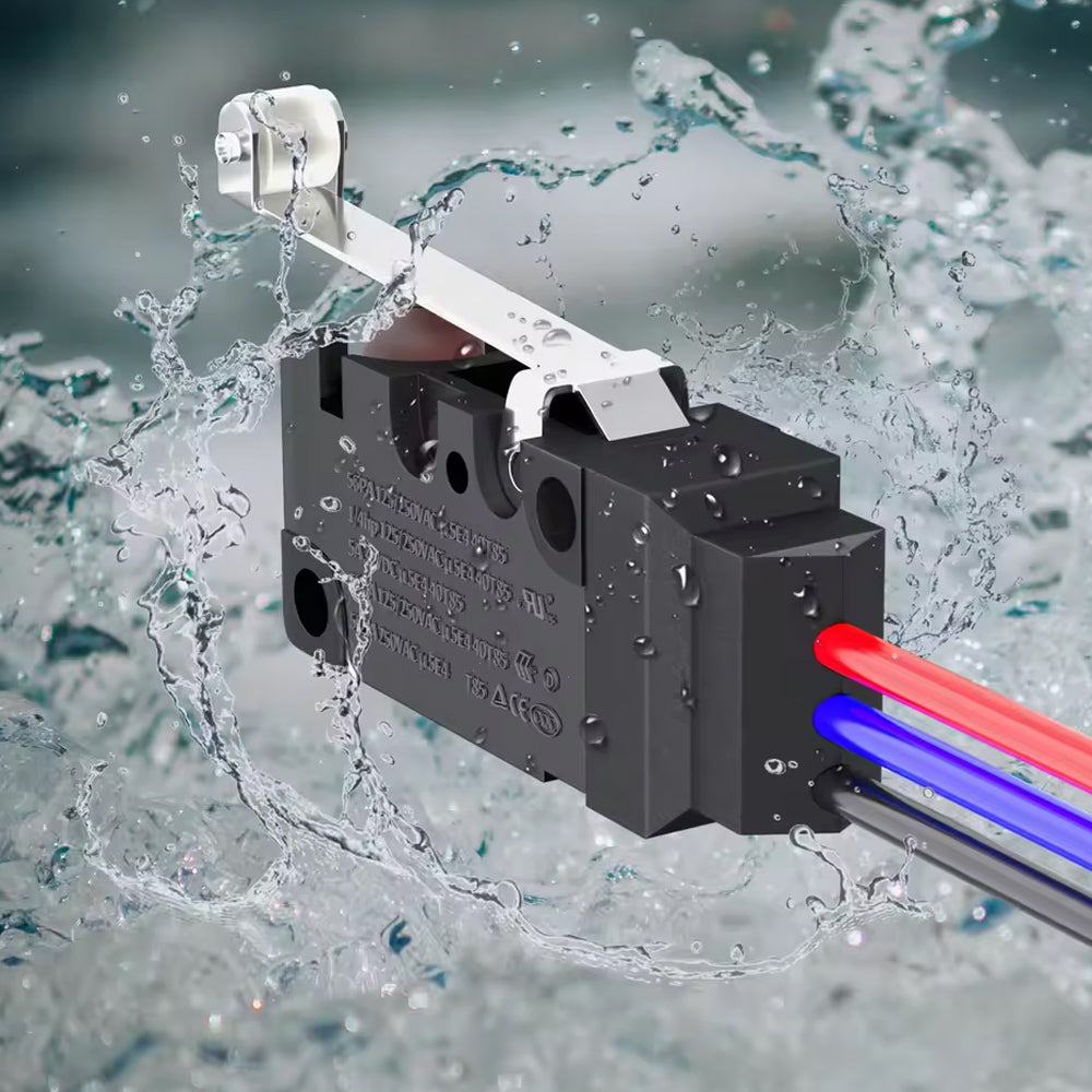 2 x Micro Limit Switch with Roller Lever 5A 30V SPDT 3 Pin PreWired Micro Switch