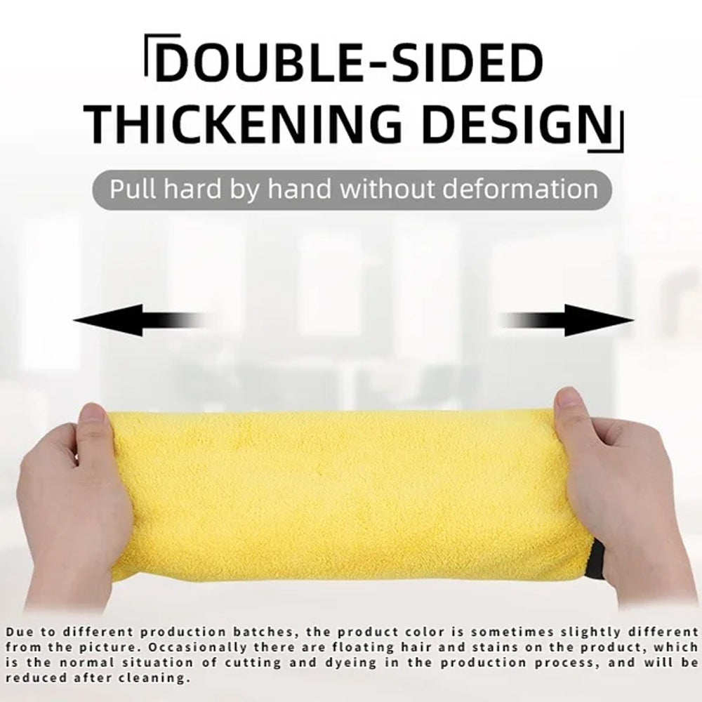 5pcs 25x25cm Microfiber Towel Car Wash Drying Cloth Auto Detailing Cleaning Kit