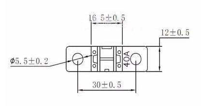 100 x 150A MIDI Fuses ANS 150Amp Fuses 41mm x 12mm 4wd Caravan Fuses 100pcs