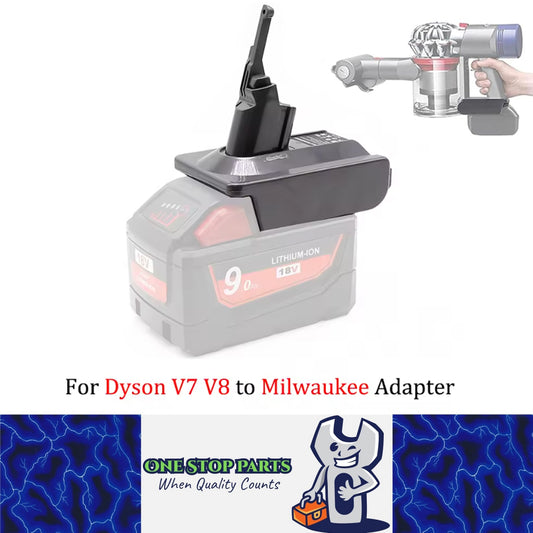 Battery Adapter for Milwauke 18V Battery for Dyson V7/V8 Series Vacuum Cleaner