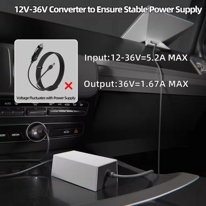 Starlink Mini Adapter Charger Cable with Converter 12V-36V to Stable 36V 1.67A