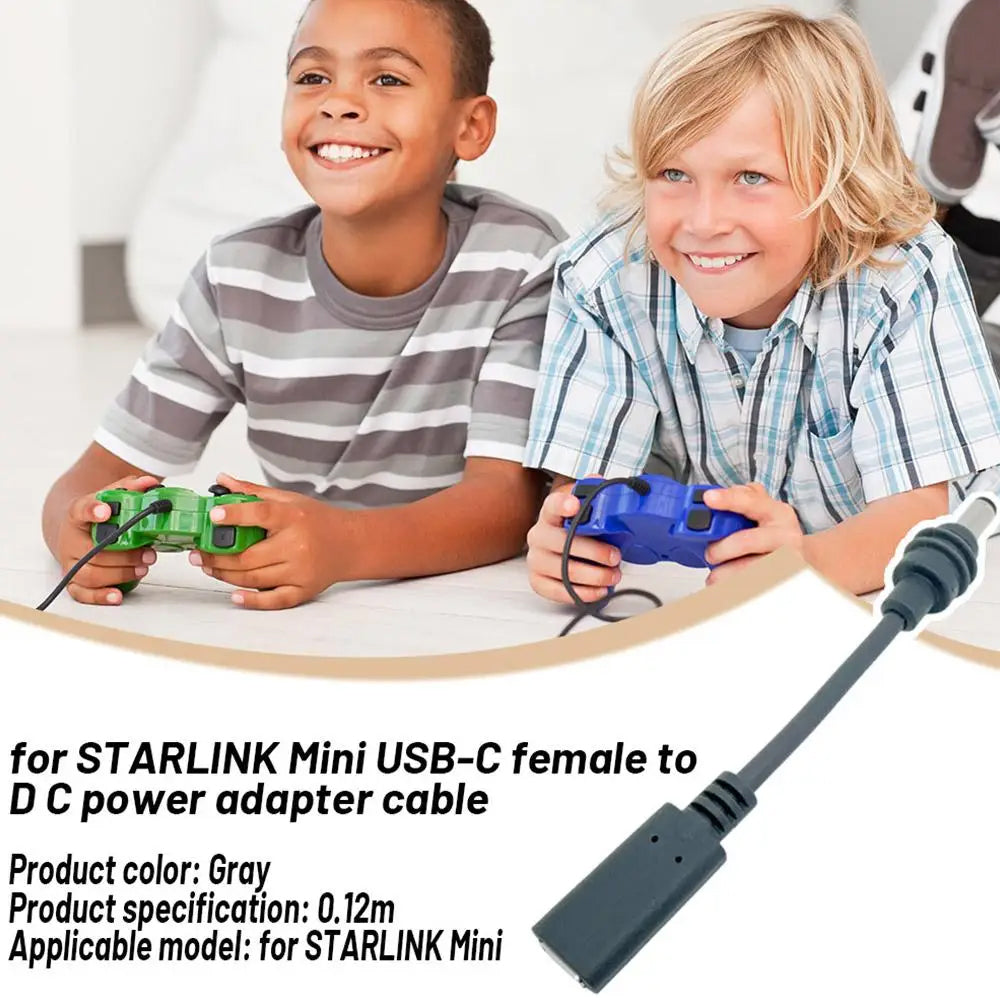 2 x Starlink Mini Cable Adapter USB C Female to DC Power for Starlink Mini Cable