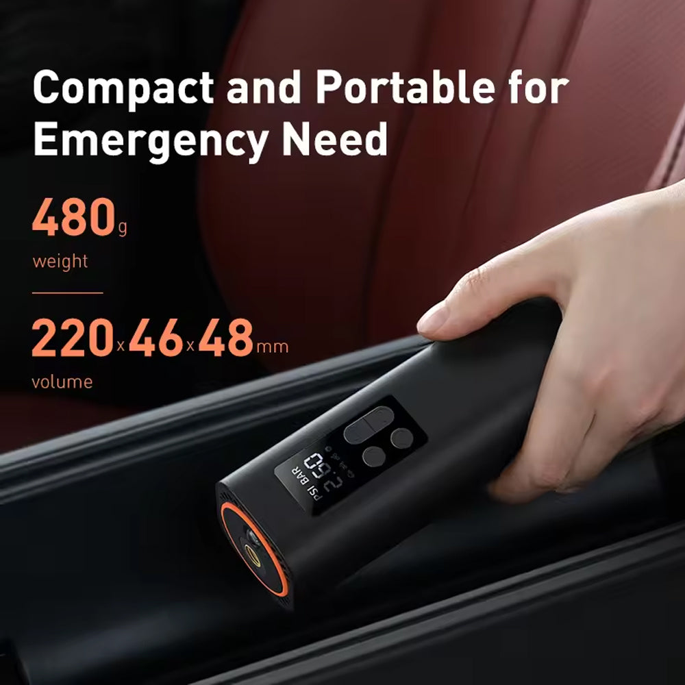 Mini Car Air Compressor 150PSI Tire Inflator Rechargeable Air Pump Car Bicycle