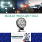1 x Mini LED Work Light Round 6.2CM 12V-24V 21W 6000K Spot Beam LED Work Light