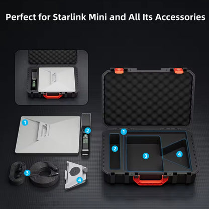 Starlink Mini Travel Case for Starlink Mini and Accessories Carrying Hard Case