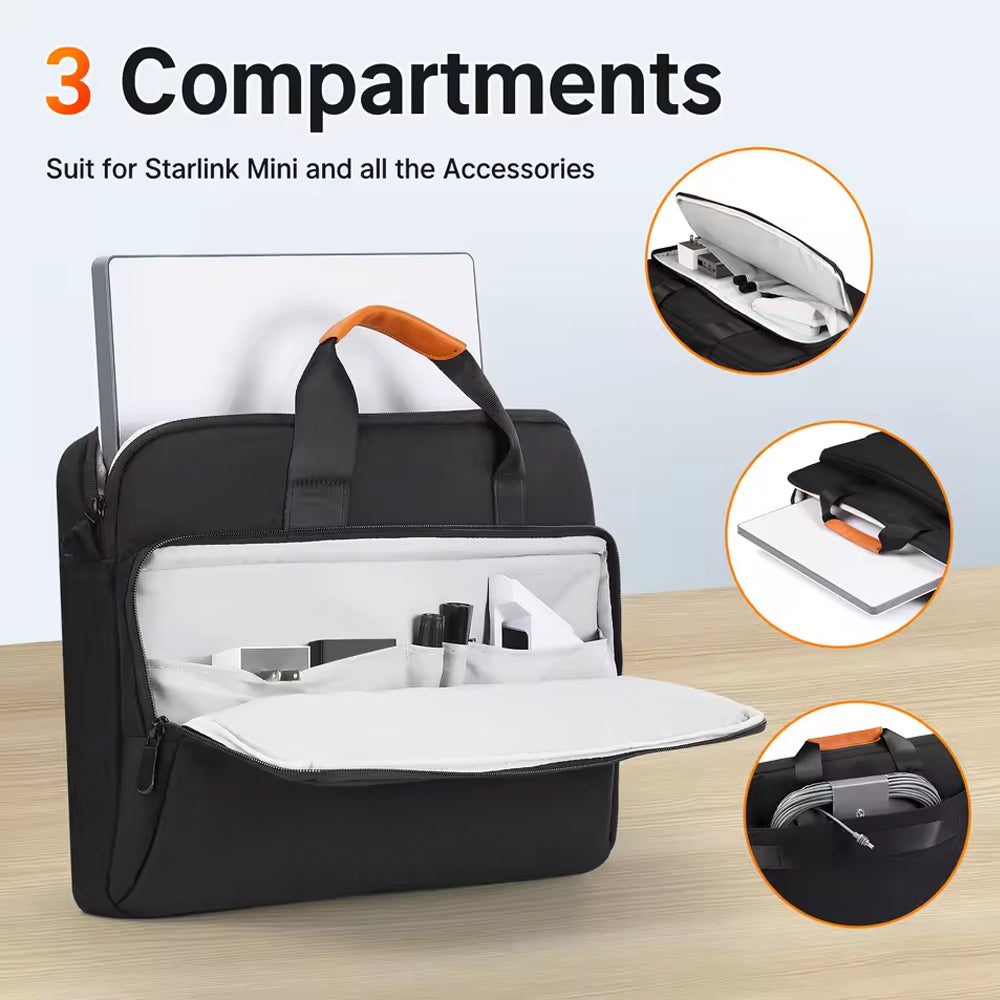 Starlink Mini Travel Case for Starlink Mini and Accessories Carrying Briefcase
