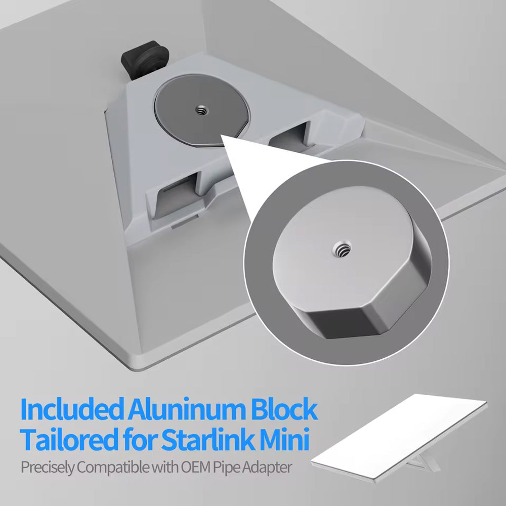 Portable Starlink Mini Tripod Mount with Adapter Work with Original Pipe Adapter