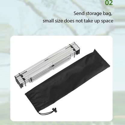 Mini Black Camping Table Ultralight Portable Aluminum Folding Outdoor Table