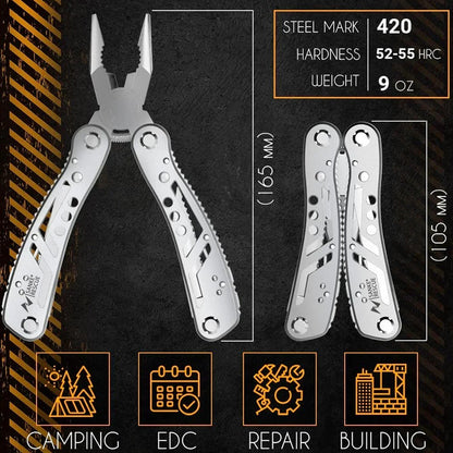 Multitool 24-in-1 Pliers Knifes Professional Multi-tool for Camping Hiking