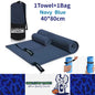 Navy Blue Quick-Drying Sports Towel 40x80CM Swimming Gym Camping Beach Towel