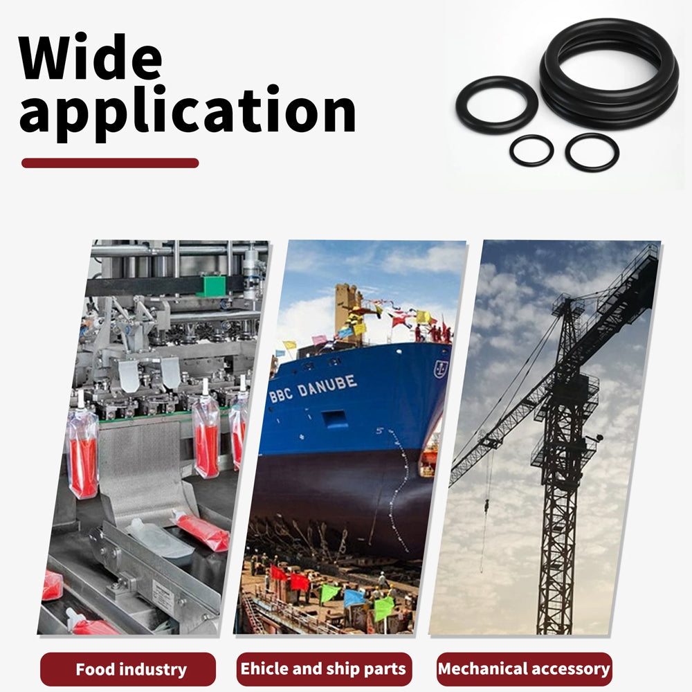 255pcs NBR Rubber O Ring Kit 18 Sizes Seal Gasket Set for Car Plumbing Air Gas