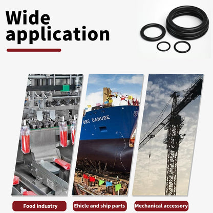 255pcs NBR Rubber O Ring Kit 18 Sizes Seal Gasket Set for Car Plumbing Air Gas