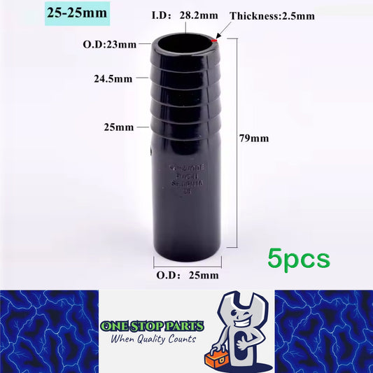 5 x OD25-25mm Pagoda Connector UPVC Hose Barb Fitting Water Pipe Joint Adapter