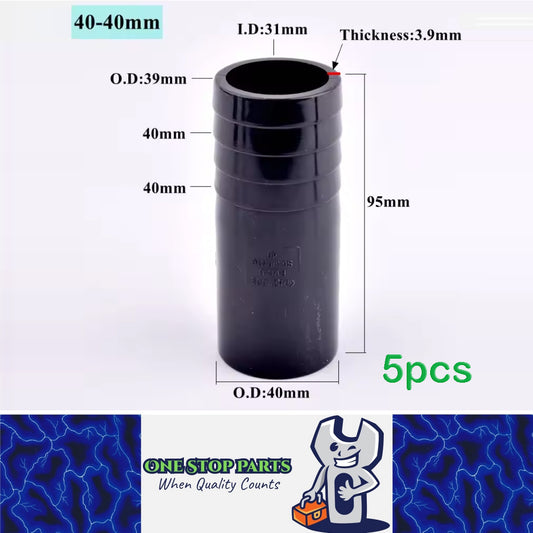5 x OD40-40mm Pagoda Connector UPVC Hose Barb Fitting Water Pipe Joint Adapter