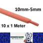 10 X 1 METER LENGTHS RED 10MM HEAT SHRINK 2:1 TO 5MM 10 METERS TOTAL RED