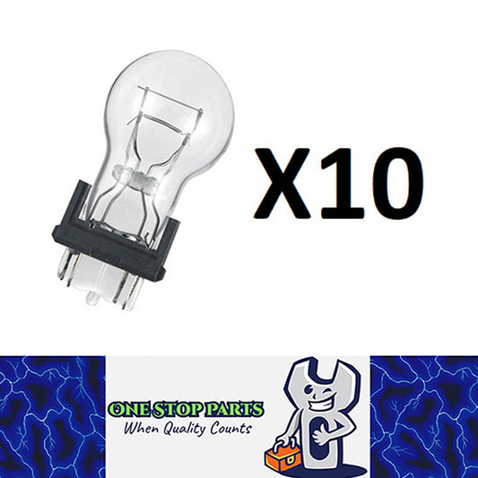 10 PIECE BOX OF 12V 3057 3157 DUAL FILAMENT 32/3cp IDEAL FOR WORKSHOP 10PC PACK