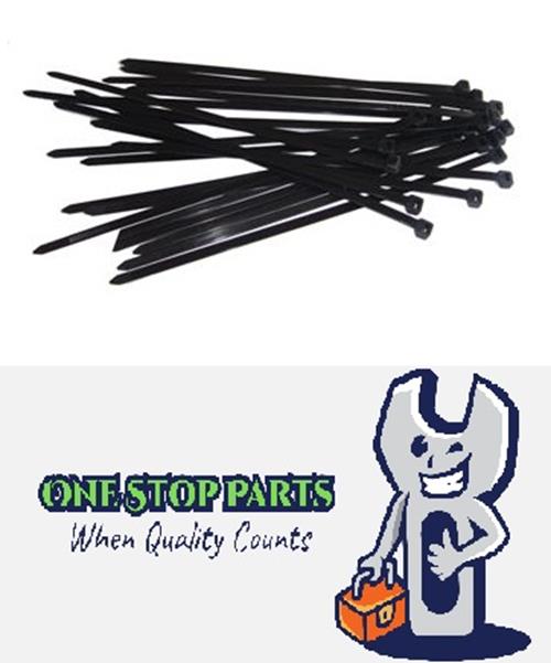 100pcs x 100mm long Black Cable ties 2.5mm wide Plastic cable ties