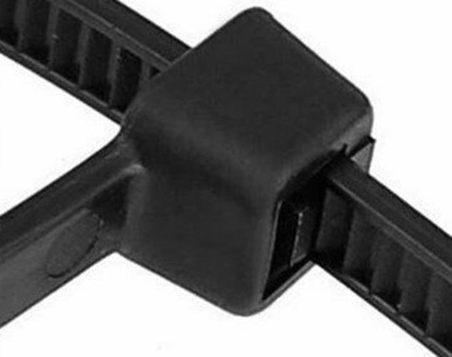 100pcs x 100mm long Black Cable ties 2.5mm wide Plastic cable ties