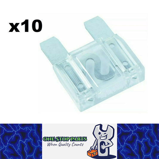 10 x 80AMP MAXI FUSE PACK CLEAR 80 AMP MAXI BLADE FUSES 80A 10PCS