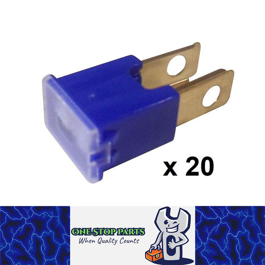 20 x BLUE 100 AMP SLOW BLOW MALE FUSE BLOCK 100AMP FUSE STRAIGHT LEG 20PCS